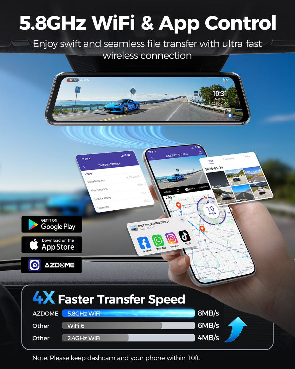 شاشة ذكية للسيارة 4K – ملاحة Google ودعم CarPlay و Android Auto