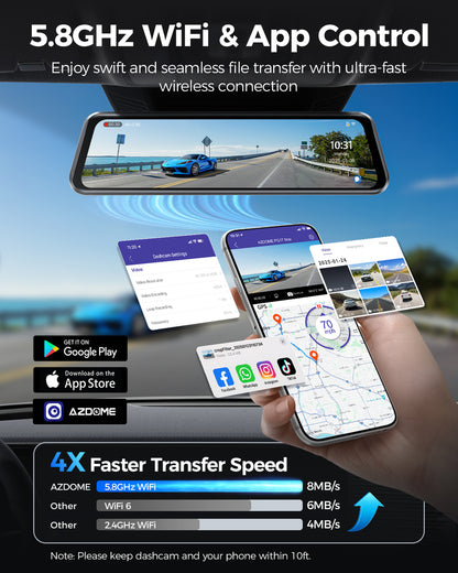 شاشة ذكية للسيارة 4K – ملاحة Google ودعم CarPlay و Android Auto